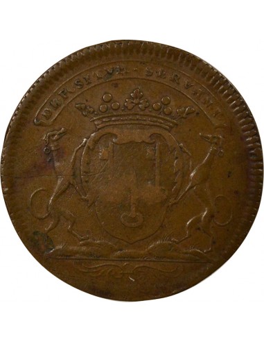 Charles-César Chevalier Maire de Nantes Jeton Cuivre 1677