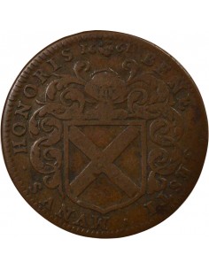 Jean Poulain Maire de Nantes Jeton Cuivre 1661 2