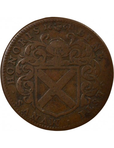 Jean Poulain Maire de Nantes Jeton Cuivre 1661
