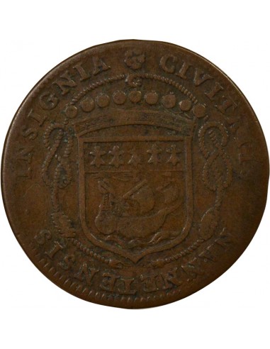 Jean Poulain Maire de Nantes Jeton Cuivre 1661