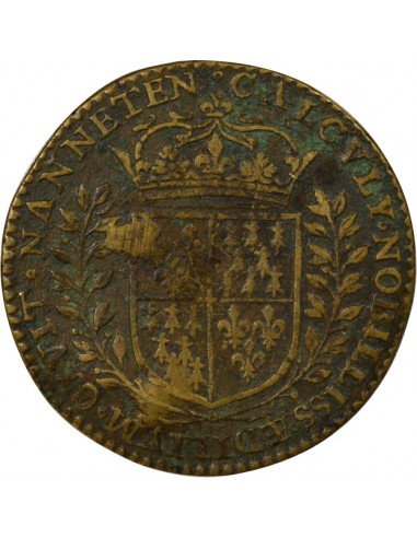 René de la Tullaye Maire de Nantes Jeton Laiton 1630