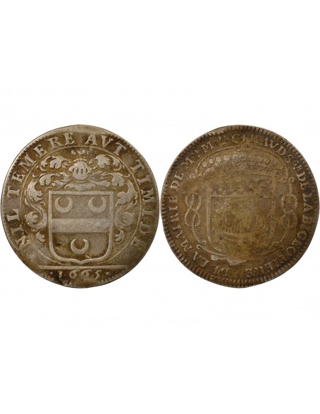 Mathurin Giraud Maire de Nantes Jeton Argent 1665