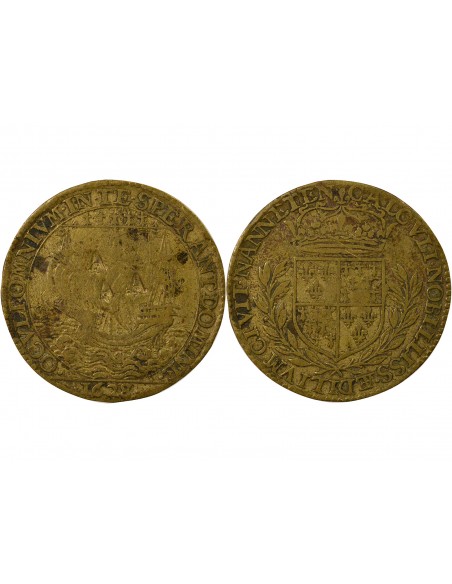 René Ménardeau Maire de Nantes Jeton Laiton 1628