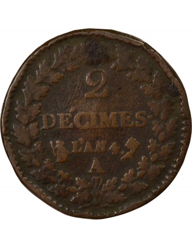 Dupré 1 décime Cuivre An 5 A Paris