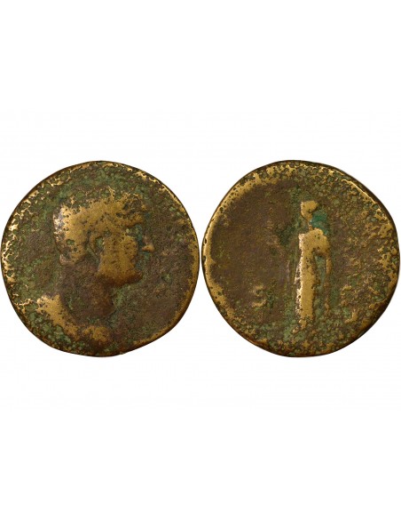 Rome Empire Hadrien Spes Sesterce Laiton 121-123 R Rome