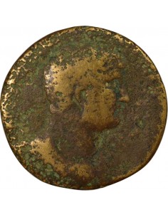 Rome Empire Hadrien Spes Sesterce Laiton 121-123 R Rome 2