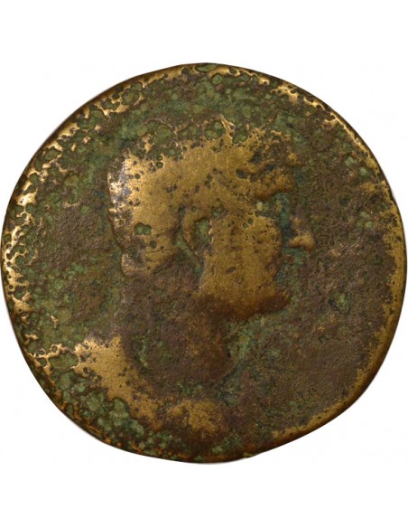 Rome Empire Hadrien Spes Sesterce Laiton 121-123 R Rome