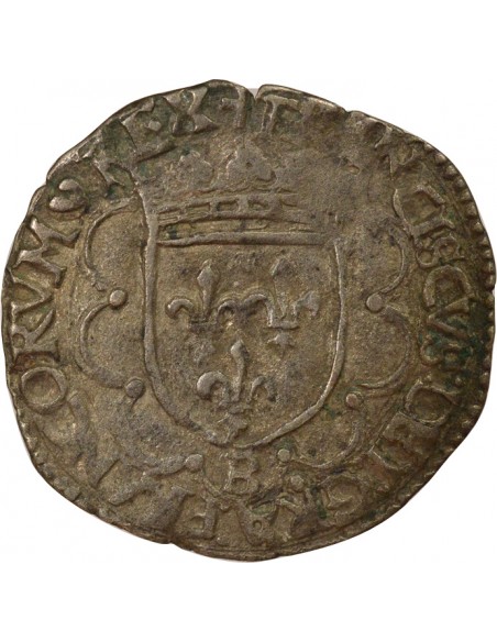 François Ier A la Croisette douzain Billon 1541-1557 B Rouen