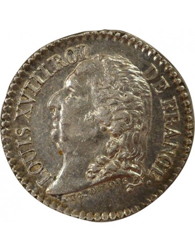 Louis XVIII quinaire Argent 1818