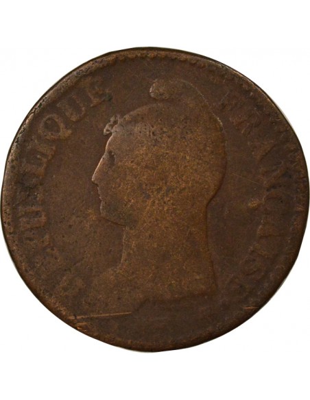 Dupré Grand Module 1 décime Cuivre An 7 A Paris