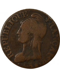 Dupré Grand Module 5 Centimes Cuivre An 5 A Paris 2