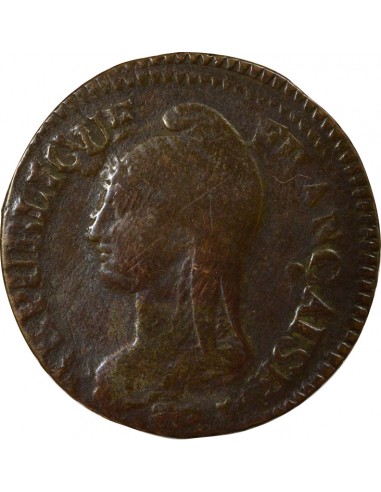 Dupré Grand Module 5 Centimes Cuivre An 5 R Orléans