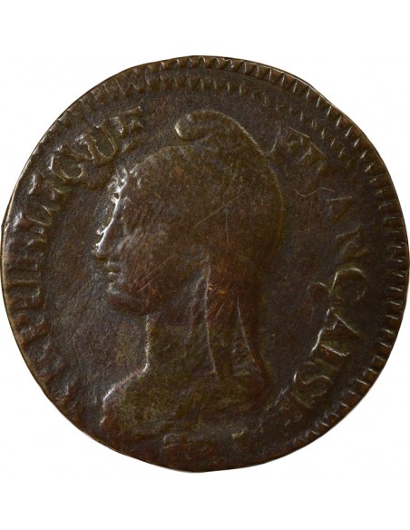 Dupré Grand Module 5 Centimes Cuivre An 5 R Orléans