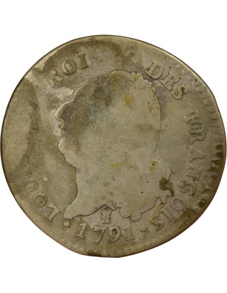 au Génie 30 sols dit au génie type Francois Argent 1791 I Limoges