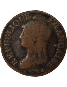 Dupré Grand Module 5 Centimes Cuivre An 7/5 A Paris 2