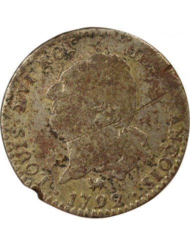 au Génie 30 sols dit au génie type Francois Argent 1792 A Paris