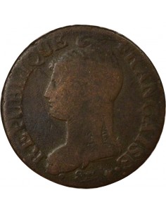 Dupré Grand Module 5 Centimes Cuivre An 5 A Paris 2