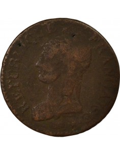 Dupré Grand Module 5 Centimes Cuivre An 5 BB Strasbourg 2