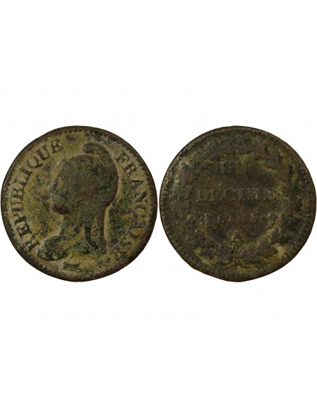 Dupré Grand Module 1 décime Cuivre An 5 A Paris