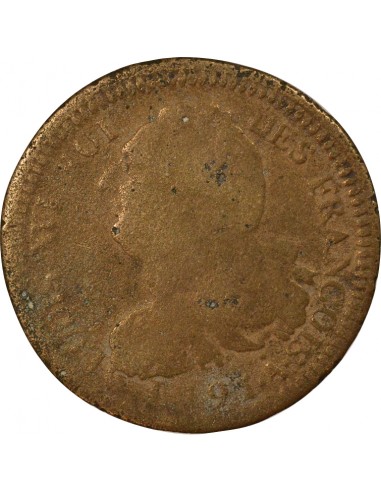 au Faisceau 2 sols dit au faisceau type Francois Cuivre 1791 A Paris