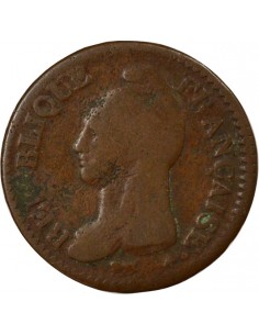 Dupré Grand Module 1 décime Cuivre An 8 BB Strasbourg 2