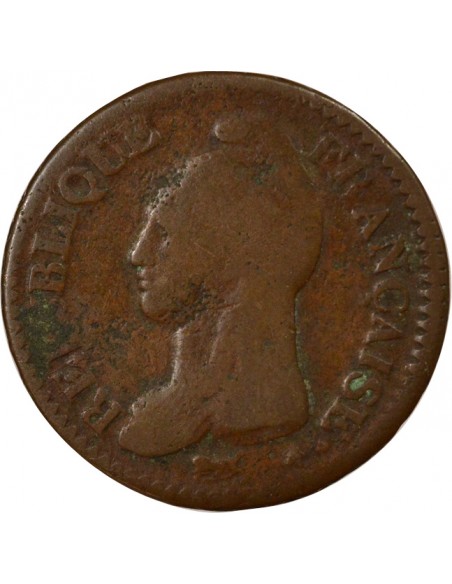 Dupré Grand Module 1 décime Cuivre An 8 BB Strasbourg