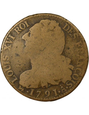 au Faisceau 2 sols dit au faisceau type Francois Cuivre 1791 A Paris