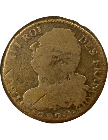 au Faisceau 2 sols dit au faisceau type Francois Cuivre 1792 A Paris