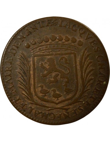 Jacques Charette Maire de Nantes Jeton Cuivre 1671