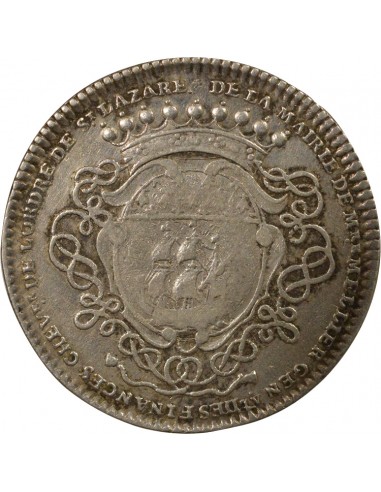 Gérard Mellier Maire de Nantes Jeton Argent 1721
