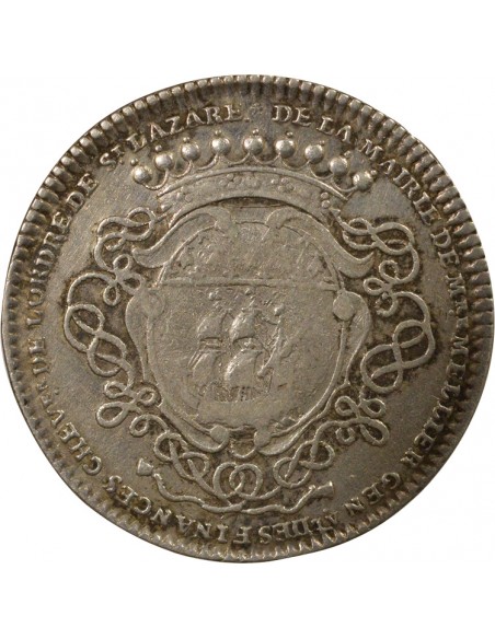 Gérard Mellier Maire de Nantes Jeton Argent 1721