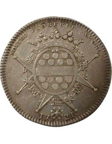 Gérard Mellier Maire de Nantes Jeton Argent 1721