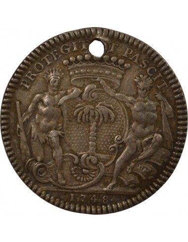 Mathurin Bellabre Maire de Nantes Jeton Argent 1748