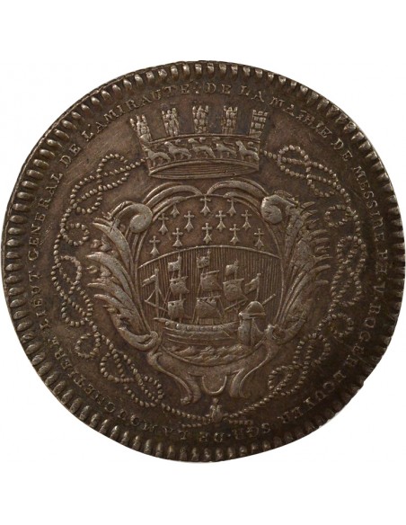 Philippe Vincent Roger Maire de Nantes Jeton Argent 1770-1771
