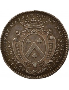 René Darquistade Maire de Nantes Jeton Argent 1740 2