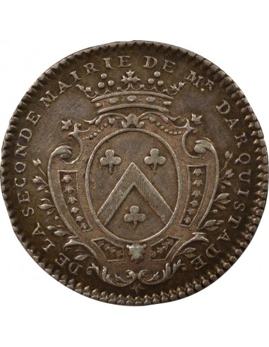René Darquistade Maire de Nantes Jeton Argent 1740