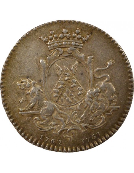 Léonard Joubert du Collet Maire de Nantes Jeton Argent 1762-1763