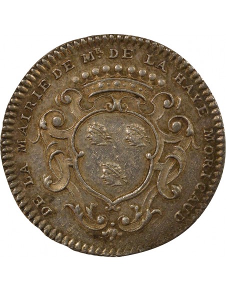 François Moricaud Maire de Nantes Jeton Argent 1738