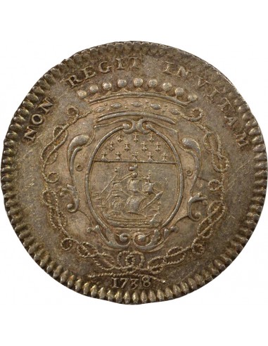 François Moricaud Maire de Nantes Jeton Argent 1738