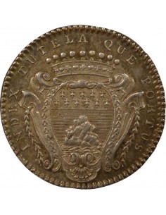 François Pierre Durocher Maire de Nantes Jeton Argent 1747 2