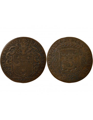 Louis Mesnard Maire de Nantes Jeton Cuivre 1682