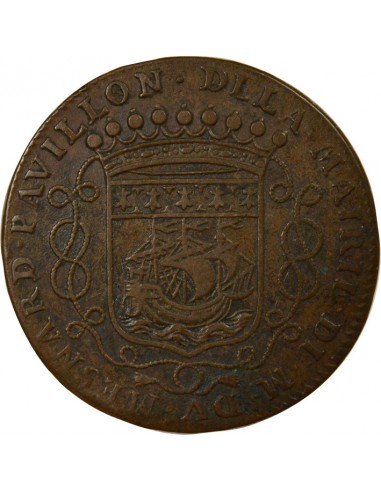 Louis Mesnard Maire de Nantes Jeton Cuivre 1682