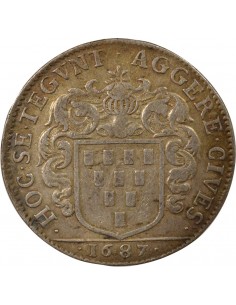 Guillaume de Lisle Maire de Nantes Jeton Argent 1687 2