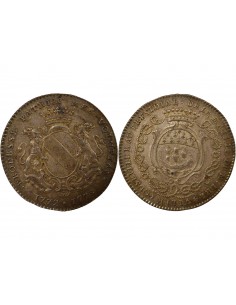 Pierre de la Ville de Chambardet Maire de Nantes Jeton Argent 1772-1773