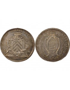 Jean-Jacques Berrouette Maire de Nantes Jeton Argent 1782-1783