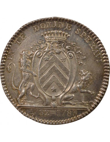 Jean-Jacques Berrouette Maire de Nantes Jeton Argent 1782-1783