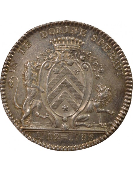 Jean-Jacques Berrouette Maire de Nantes Jeton Argent 1782-1783