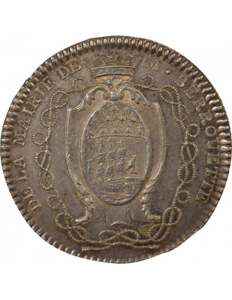 Jean-Jacques Berrouette Maire de Nantes Jeton Argent 1782-1783