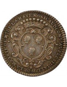 François Moricaud Maire de Nantes Jeton Argent 1739 2