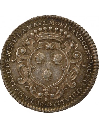 François Moricaud Maire de Nantes Jeton Argent 1739